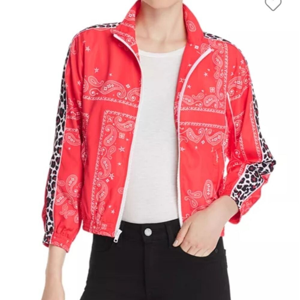 Pam & Gela NWT Rare Bandana Print Windbreaker Women's Size Small